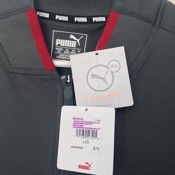 (NWT) PUMA Classics Men's Logo Hoodie Zip-up - Picture 2 of 3